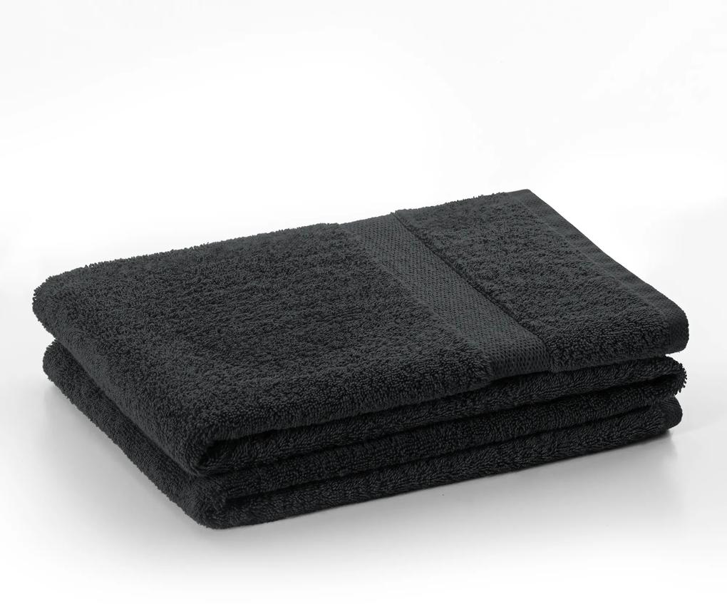 Bavlnený uterák DecoKing Mila 70x140 cm tmavosivý