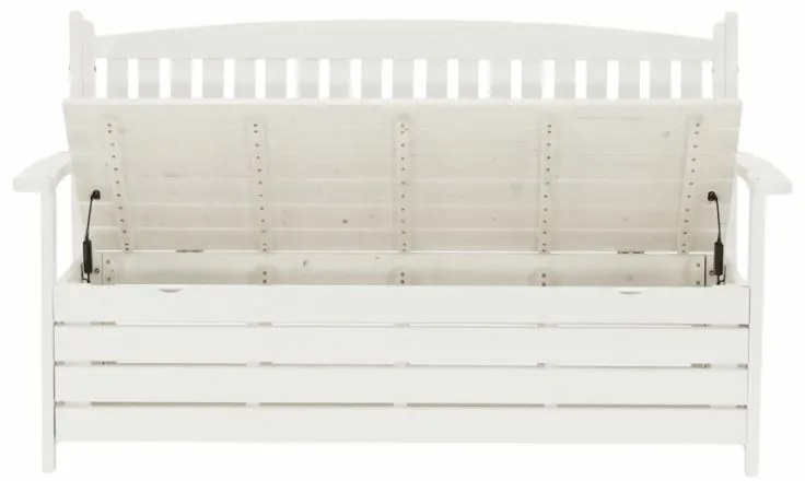 Kondela Záhradná lavička, AMULA, biela, 150cm
