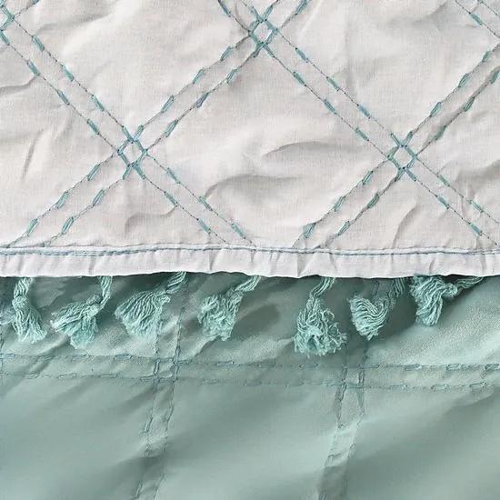 Detský prehoz na posteľ so strapcami Lelly &#8211; mint 170x210cm