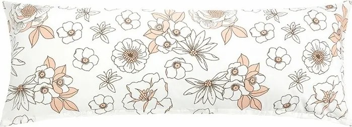 Bellatex Obliečka na relaxačný vankúš Kvet lososová, 55 x 180 cm