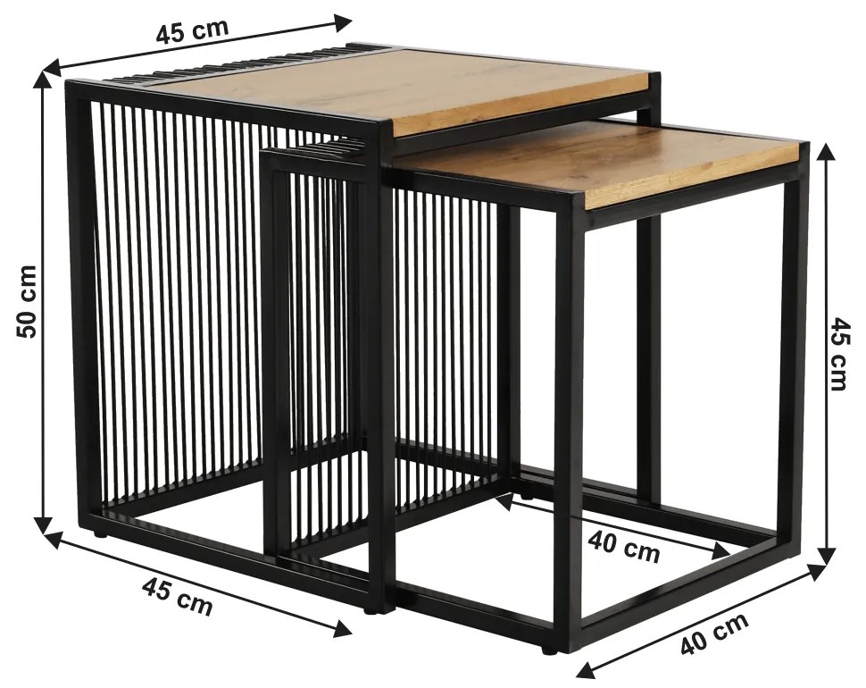 Set 2 konferenčných stolíkov Rumba. Vlastná spoľahlivá doprava až k Vám domov. 1016756