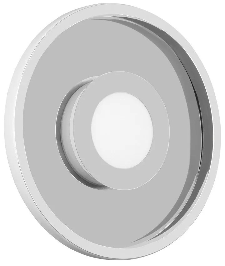 Kovové LED stropné svietidlo v lesklej striebornej farbe ø 30 cm Ascari - Trio