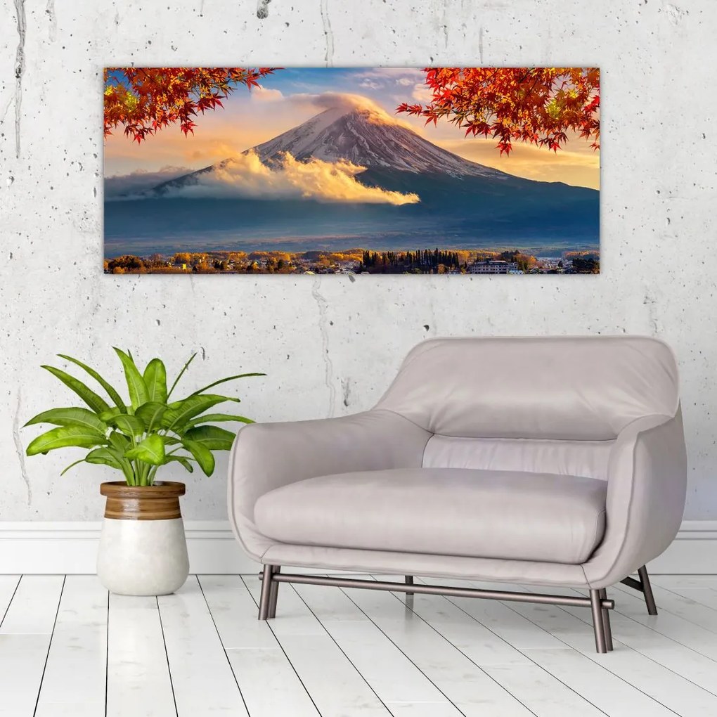 Obraz - Japonsko, Hora Fudži (120x50 cm)