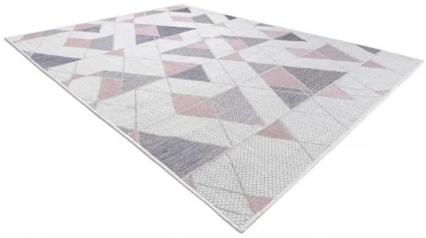 Koberec SIZAL SION Geometric 3006 ecru/rúž