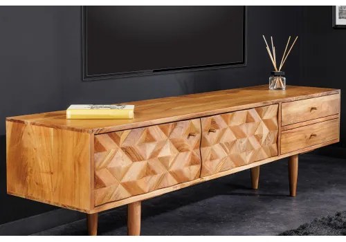 TV-skrinka 43736 Alpine 145cm Drevo Acacia Honey  - Komfort-nábytok