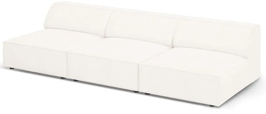 Krémová pohovka z textílie buklé 240 cm Jodie – Micadoni Home