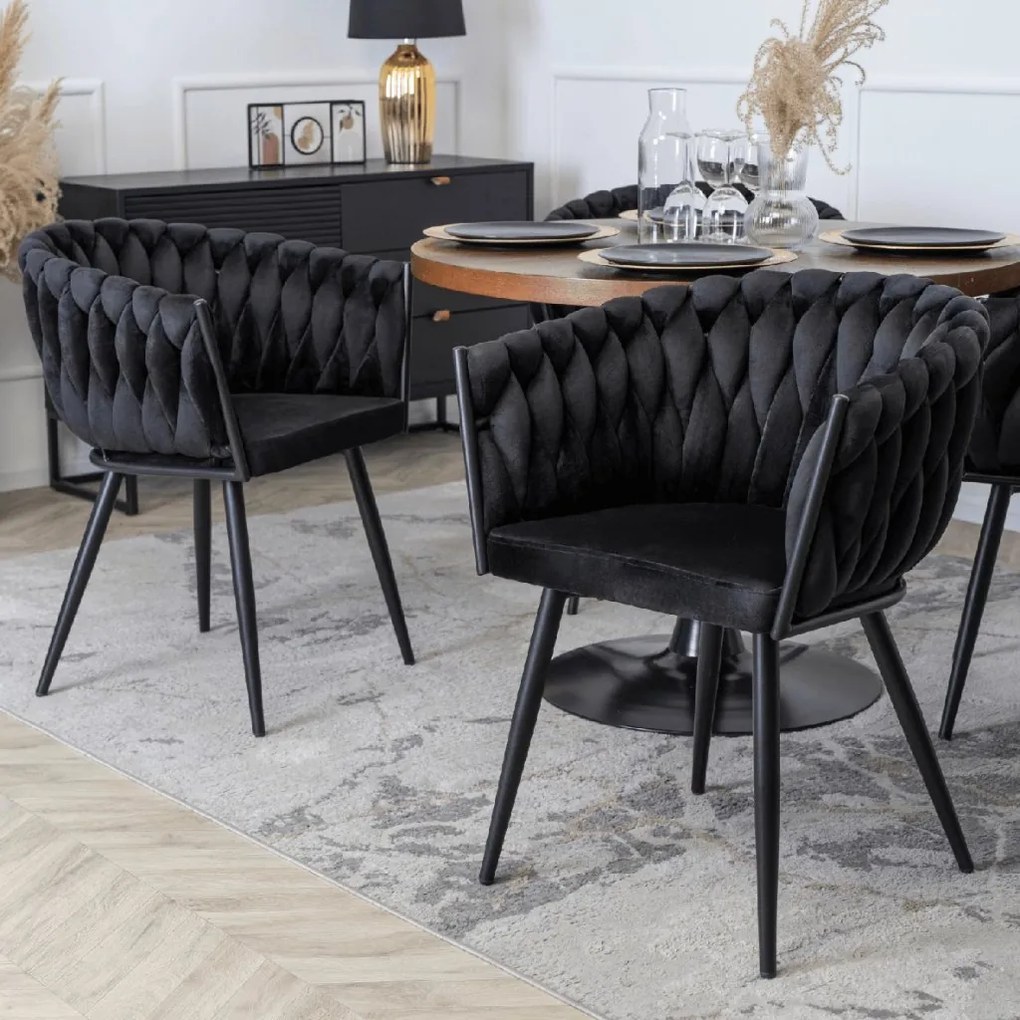 PROXIMA.store - Čalúnená jedálenska stolička ELENA FARBA: modrá