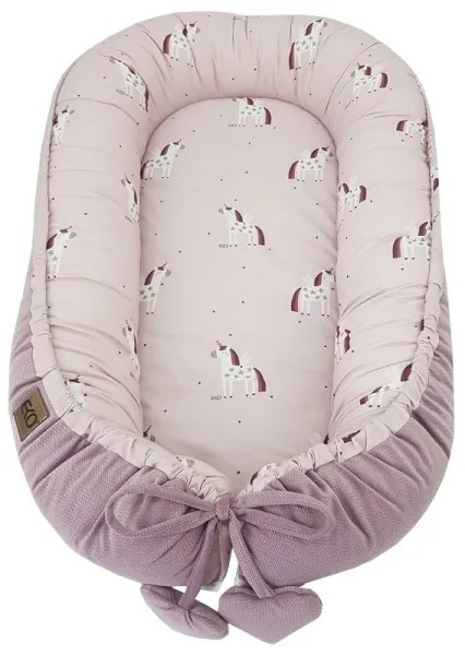 EKO - Hniezdo pre dieťa bavlnené UNICORN 90x60 cm