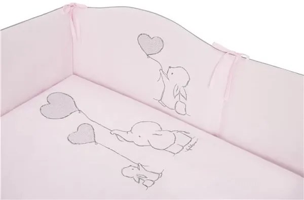 BELISIMA 6-dielne posteľné obliečky Belisima Amigo 90/120 ružové