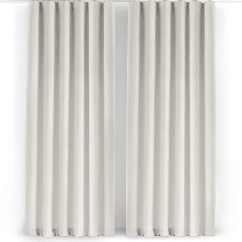 Krémový zamatový dimout záves 265x250 cm Velto – Filumi