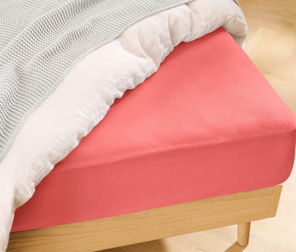 Džersejová napínacia plachta, štandardná veľkosť, papájová