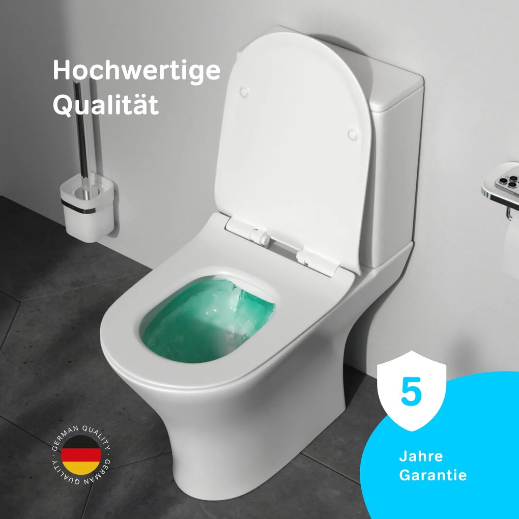 Podlahové WC AM.PM Flash CNA8600PSC bezokrajové, so sedadlom Microlift, biele