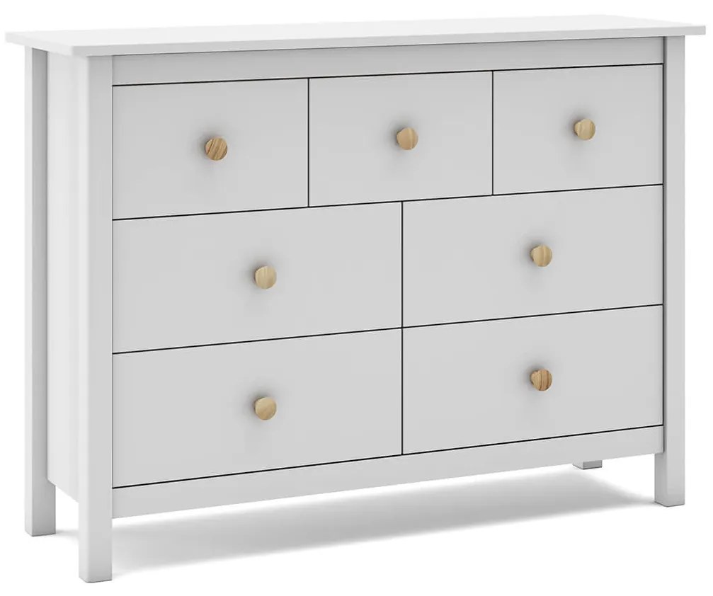 Komoda xamia 110 x 80 cm biela MUZZA