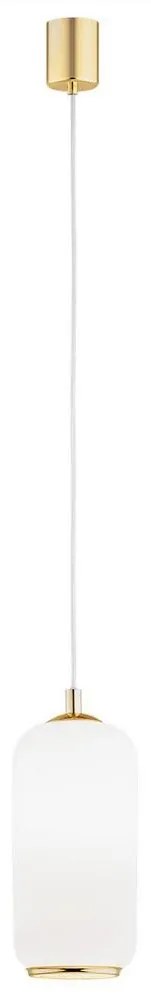 Argon 4993 - Luster na lanku PALLADO 1xE27/15W/230V zlatá/biela