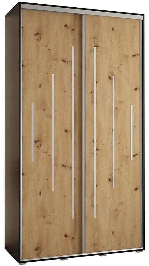 Skriňa 45 Canaris 12 140 čierna/artisan/silver