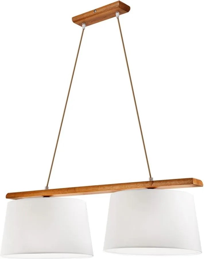 Závesný luster AIDA 2xE27/60W/230V dub