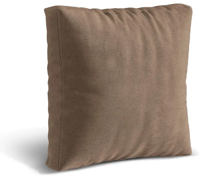 Svetlohnedý zamatový vankúš k modulárnej pohovke Martina – Micadoni