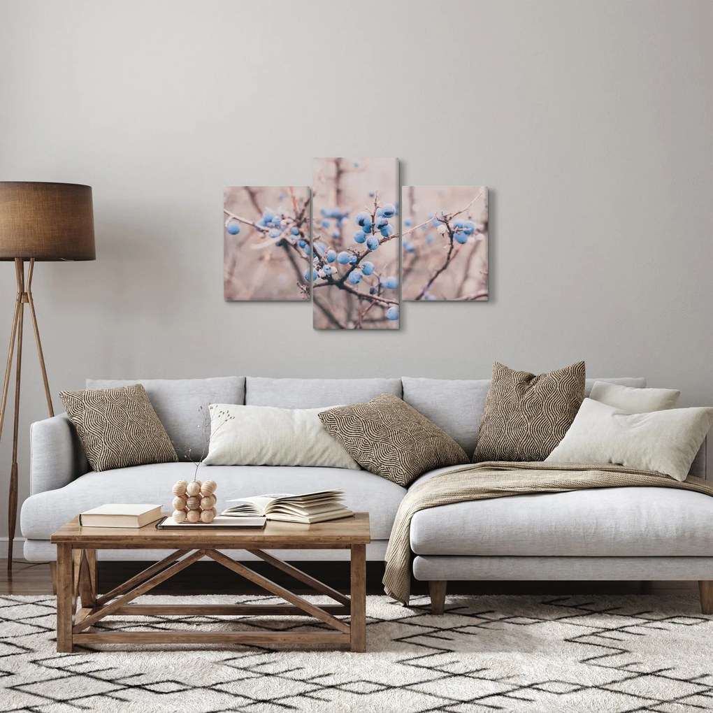 Obraz bobúľ na kríku (90x60 cm)