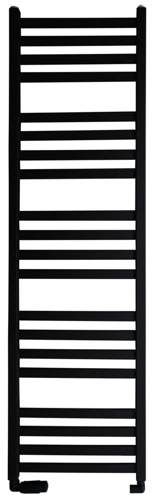 Regnis LOX, vykurovacie teleso 430x1800mm, 715W, čierna matná, LOX180/40/D400/BLACK