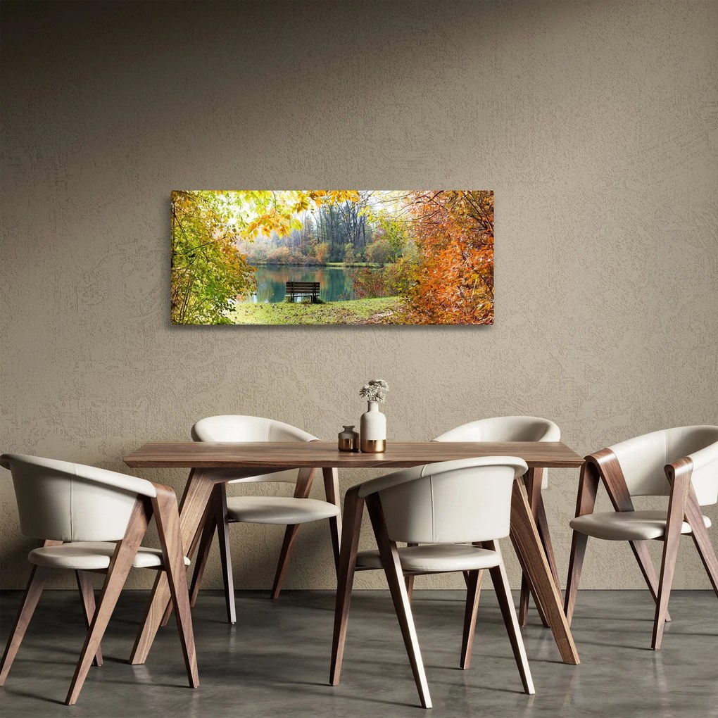 Obraz rybníka (120x50 cm)