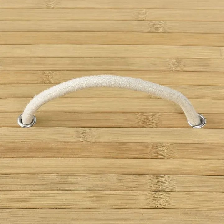 72 l bambusový košík na bielizeň s vekom a vreckom