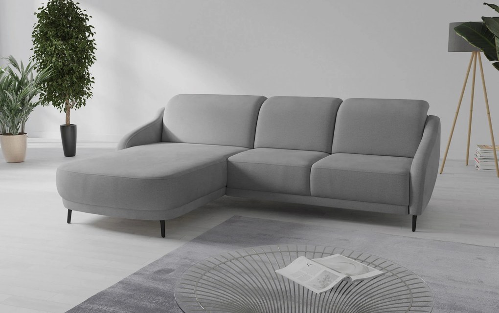 XXXLutz ROHOVÁ SEDAČKA, textil, sivá Sit & More - Sedačky - 000144024115