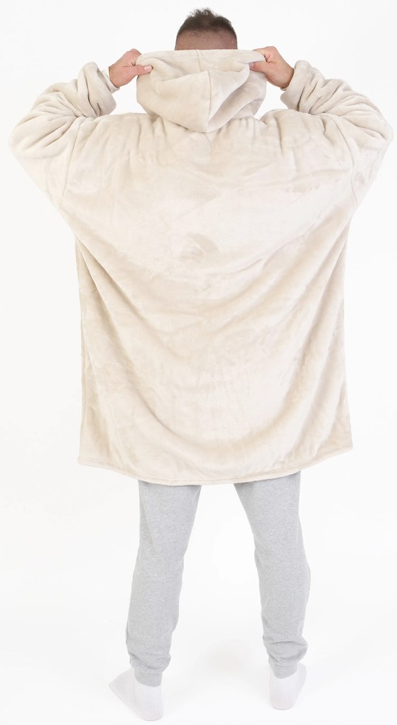 Baránková mikina mikroplyš – Laura prírodná veľkosť L