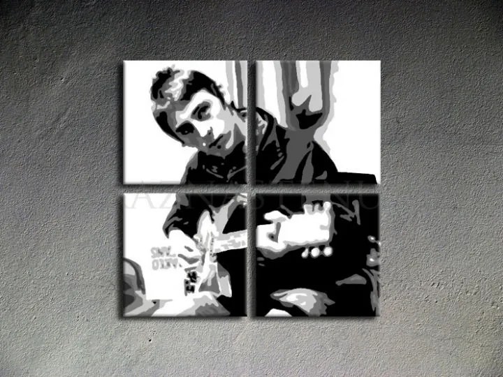 Ručne maľovaný POP Art obraz Paul Weller | rôzne rozmery