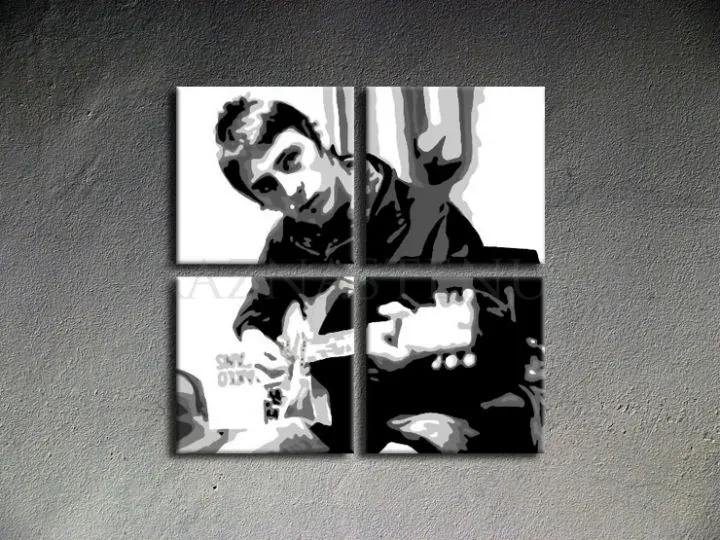 Ručne maľovaný POP Art obraz Paul Weller