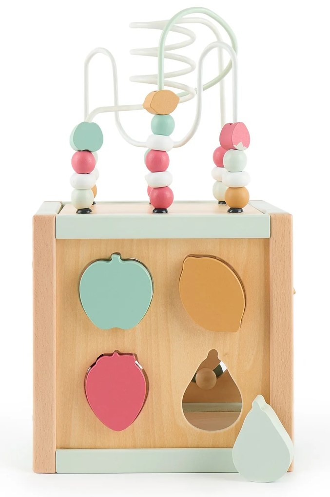 Bieco - Motorická kocka s labyrintom - berry