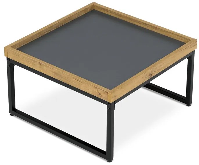 Autronic BONTEC Konferenčný stolík 53x53cm, mdf, dub, CT-612 OAK Farba: Šedá