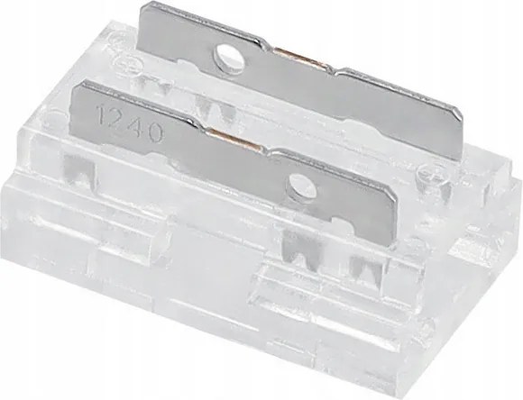 BERGE Univerzálny konektor pre COB SMD LED pásik 8mm, hranatý - zacvakávací