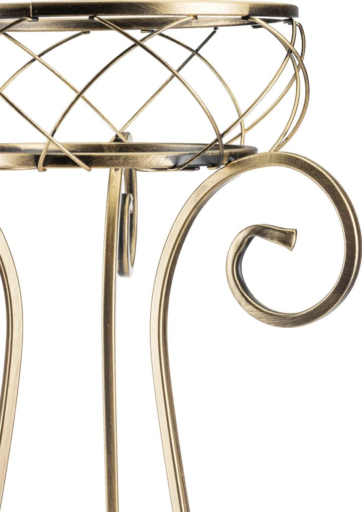 STOJAN NA KVETINÁČ FIORINA 96X47,5 CM ZLATÁ