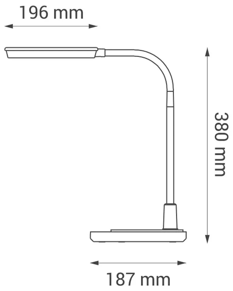 Kancelárska lampa Magnum Nilsen LED BLACK BL007 BL007