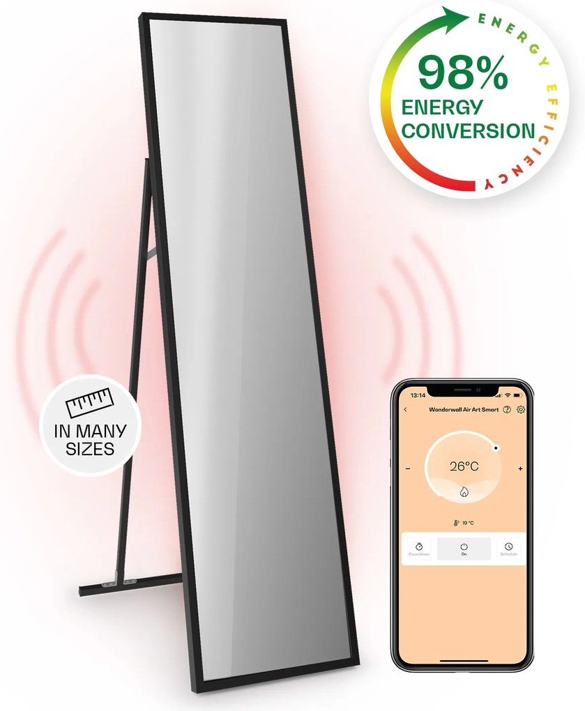 La Palma 900 smart, infračervený ohrievač, 40 x 160 cm, 900 W, zrkadlový stojan