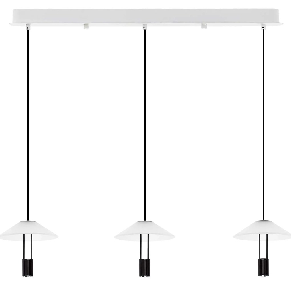 LED čierny dizajnový luster Anafi 200