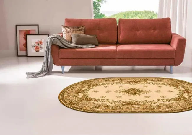 Koberec Agnella Isfahan Dafne Sahara ovál
