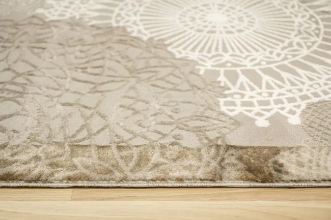 Koberec Oriental 4475 grey / vizon rozety