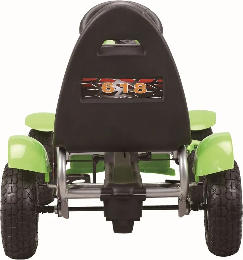 LEAN CARS Šlapacia motokára F618, zelená