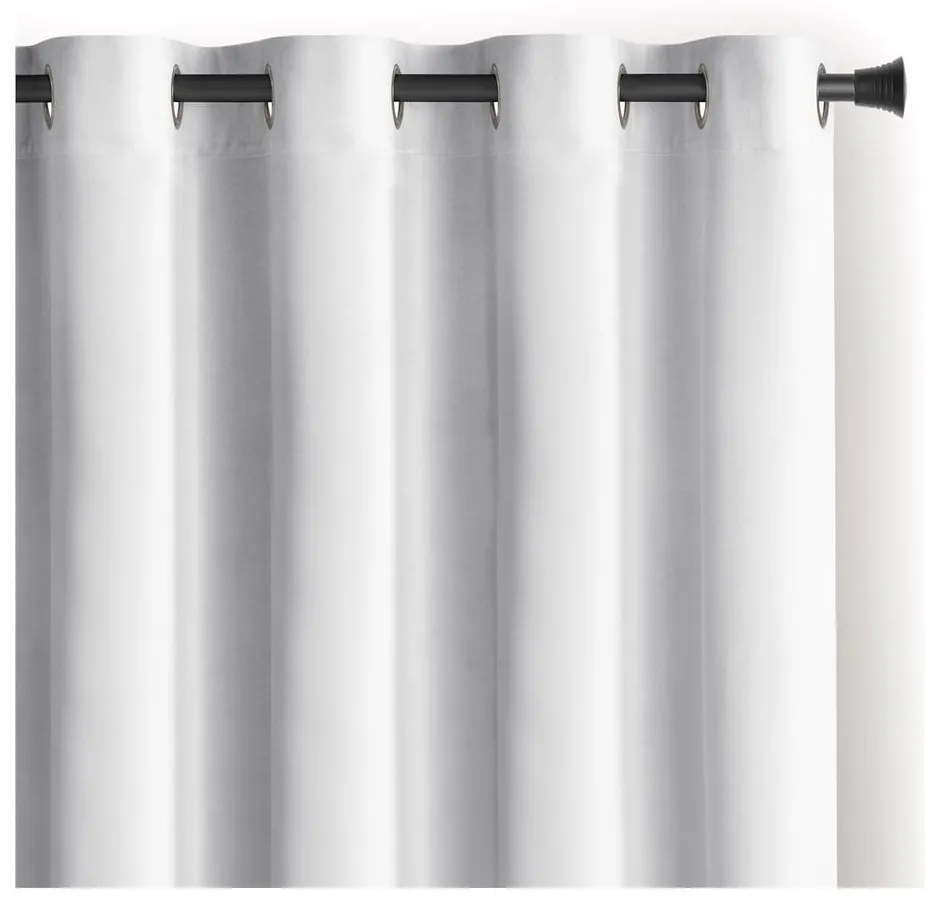 Biely zamatový dimout záves 140x270 cm Eyelets – Restilo