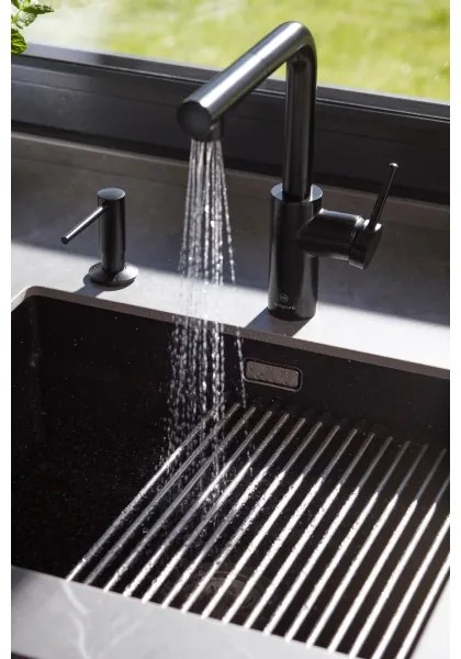 KFA Armatura 990-100-81 - Zápustný dávkovač mydla DUERO matná čierna