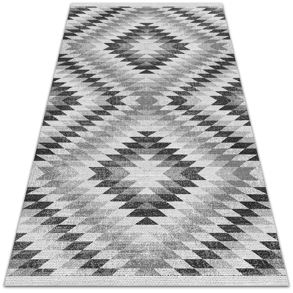 Krásny vonkajšie koberec Krásny vonkajšie koberec Šedá geometrický vzor