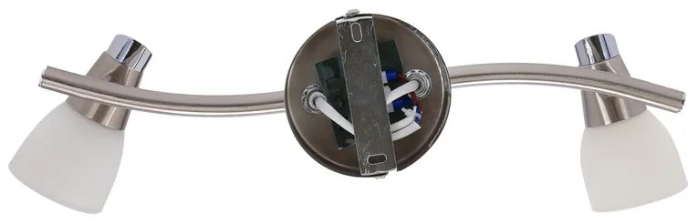 Nástenná svietiaca páska 2X40W G9 matná/chróm biela SELIA