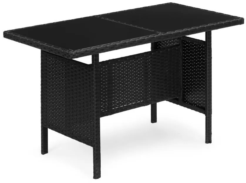 ZÁHRADNÝ SET MURIEL ČIERNY POHOVKA + 2 x KRESLO + STÔL