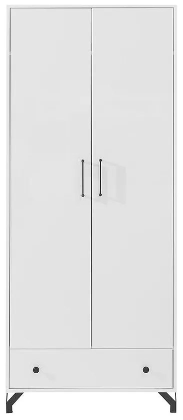 Skriňa Bergen Be1 Biely Lux/  Biely lesk