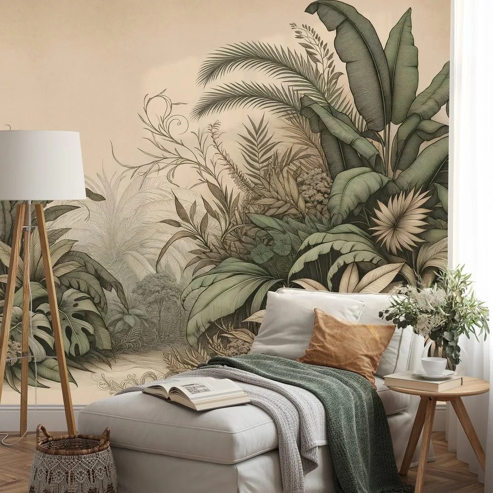 Tapeta prírodná tropická džungľa