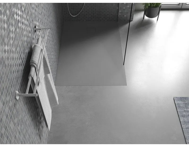 Mexen Bert, SMC obdĺžniková sprchová vanička 120 x 90 cm, šedá, 4K619012