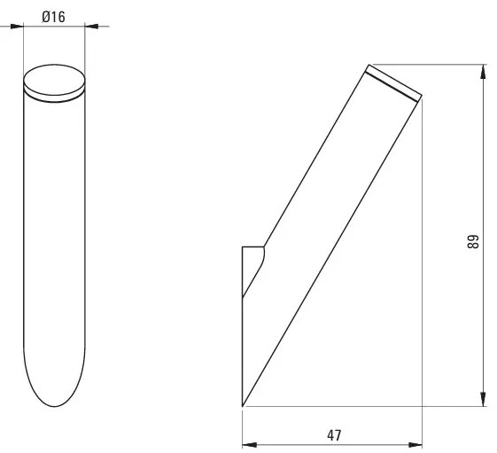 Deante Silia, 1-háčik na uteráky, biela matná, DEA-ADI_A111