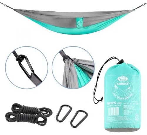 Turistická hojdacia sieť NILS Camp NC9092 - zelená