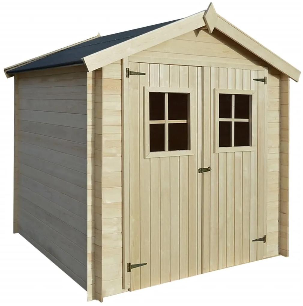 vidaXL Záhradný drevený domček/dreváreň/kôlňa, 2x2 m, 19 mm